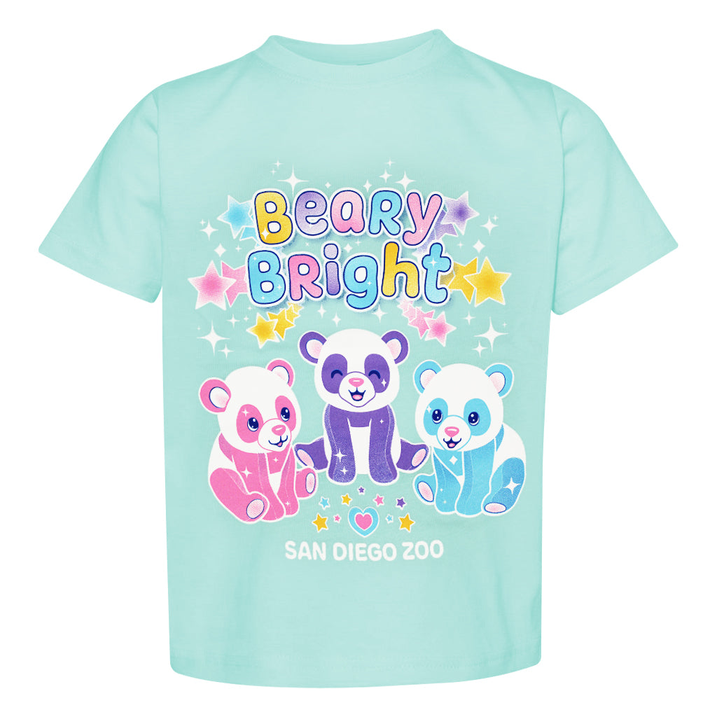 BEARY BRIGHT CANCUN AQUA PANDA TODDLER TEE SAN DIEGO ZOO