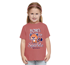 Born To Sparkle Red Panda Toddler Tee