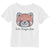 RHINESTONE RED PANDA GIRLS TODDLER WHITE TEE T-SHIRT