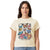 Floral Butterfly Ladies Crop Tee