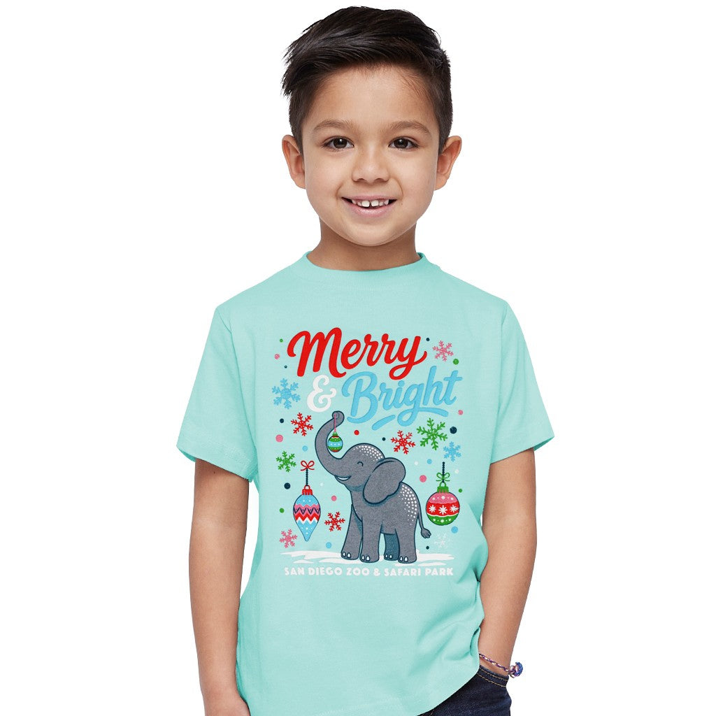 Merry & Bright Elephant Toddler Tee