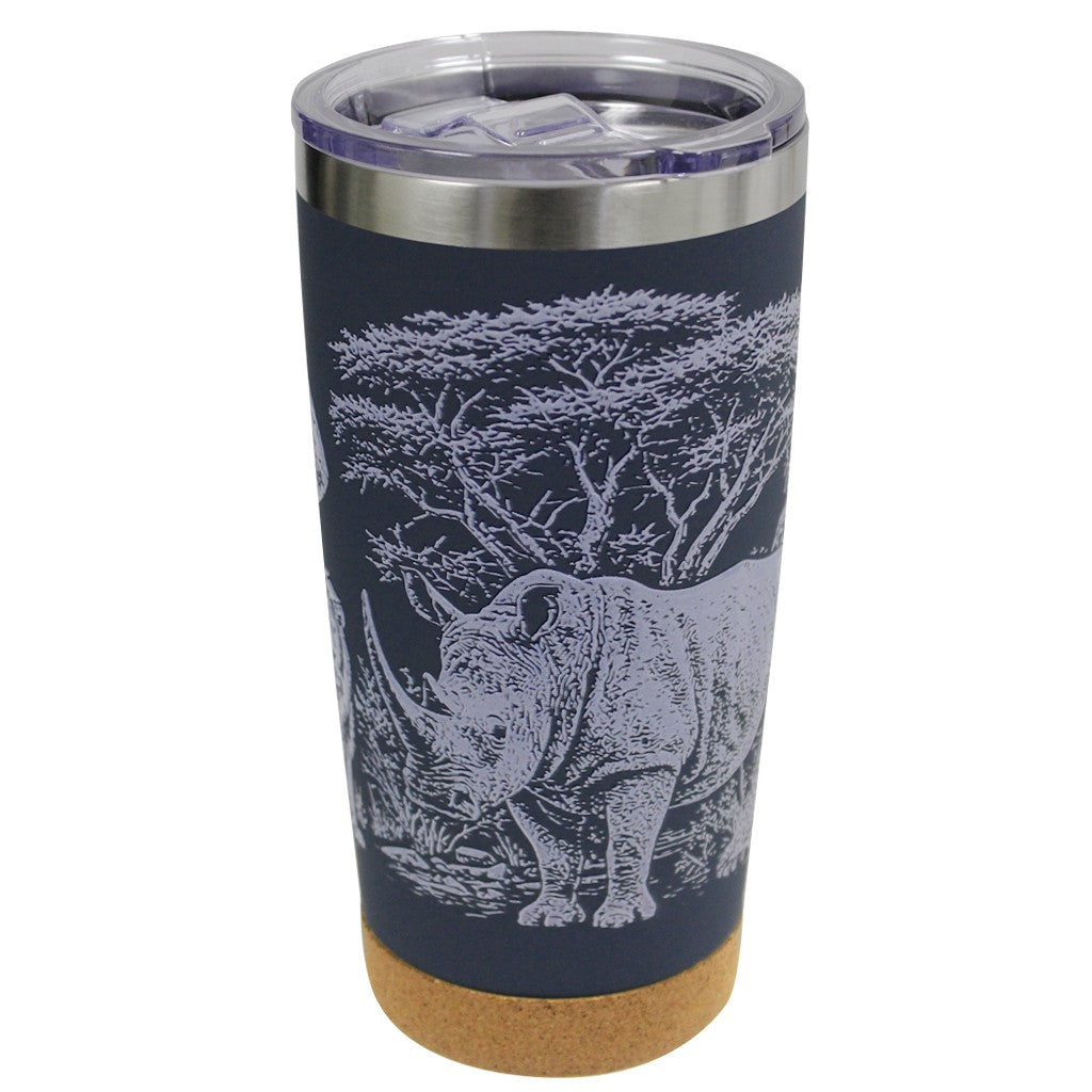 Fave 5 African Savanna Wildlife Cork Bottom Tumbler