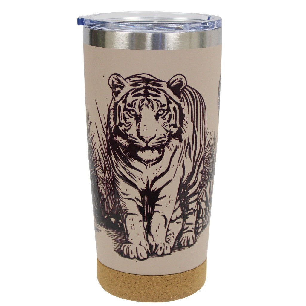 Tiger Fine Line Cork Bottom Tumbler