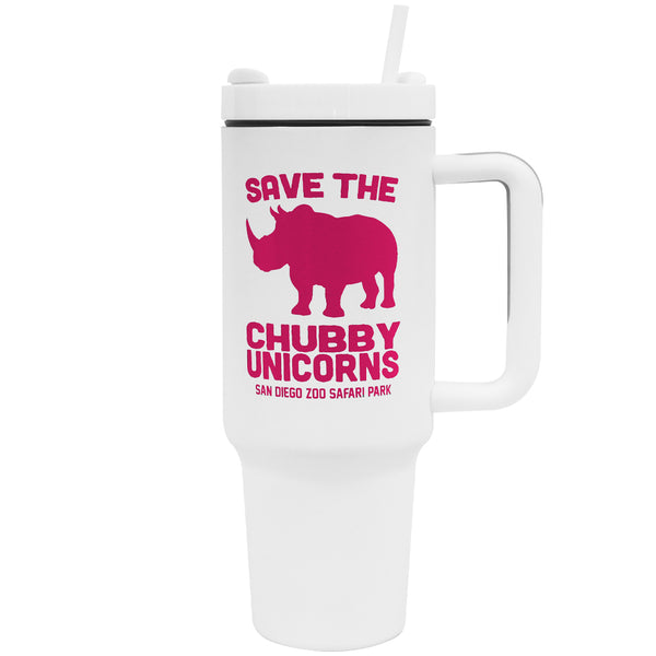 CafePress 'Save The Chubby Unicorn' Canvas Tote Bag - Reusable Natural Shopping Bag