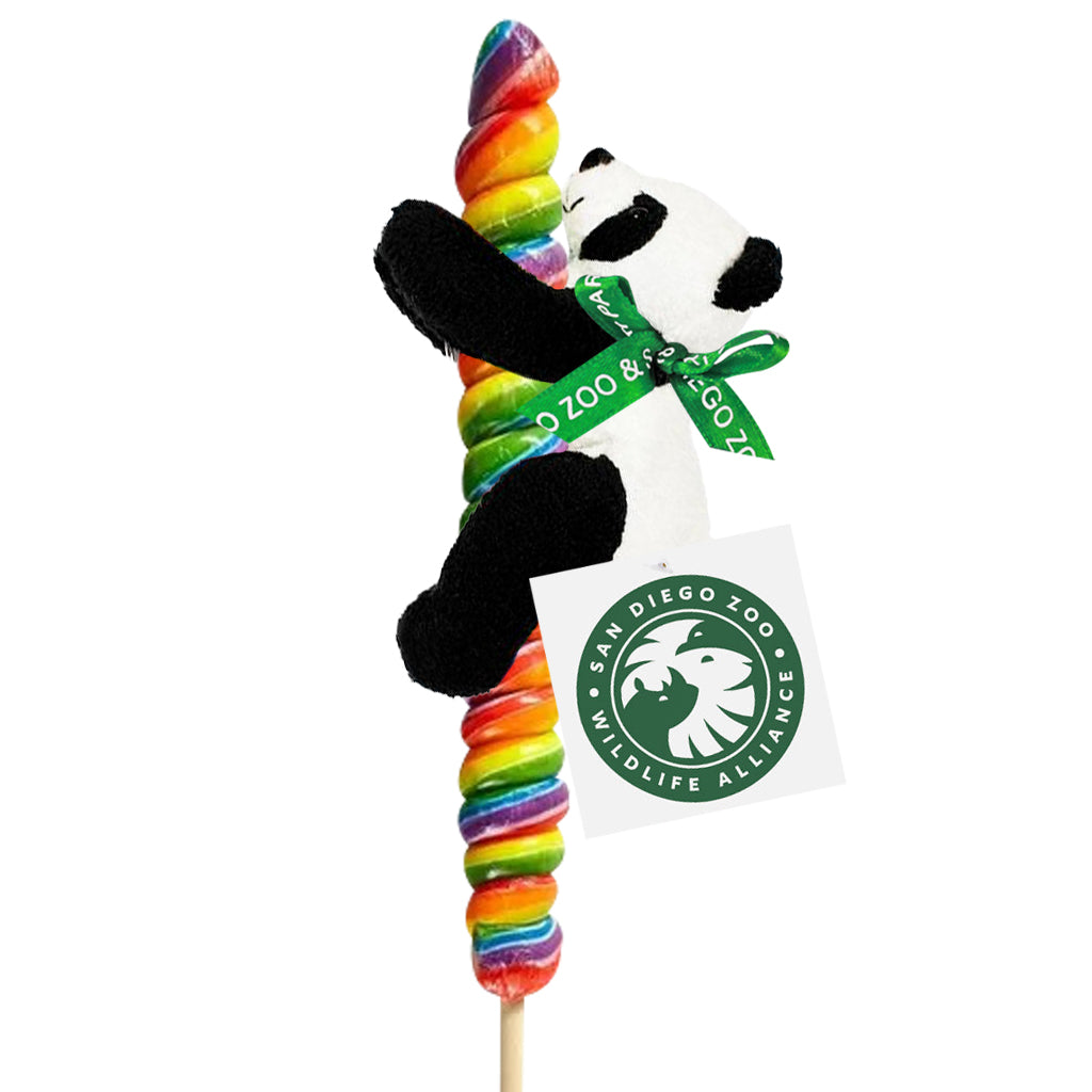 TWIST AND PLUSH PANDA BEAR CANDY