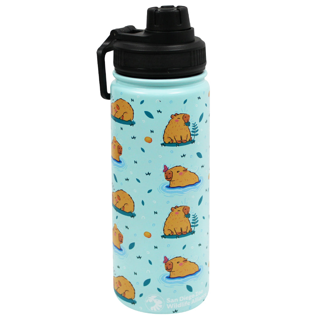 Capybara Splash Water Bottle