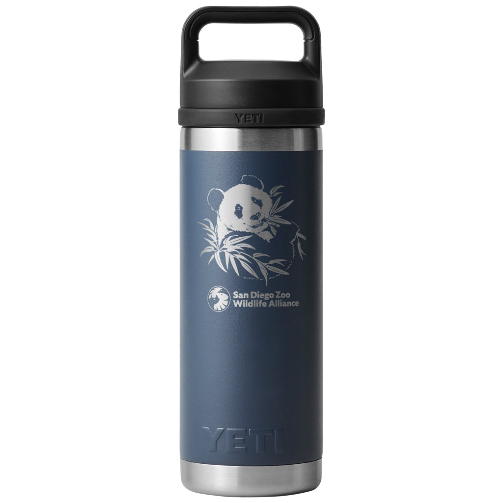 NAVY BLUE GIANT PANDA YETI RAMBLER CHUG CAP 18OZ