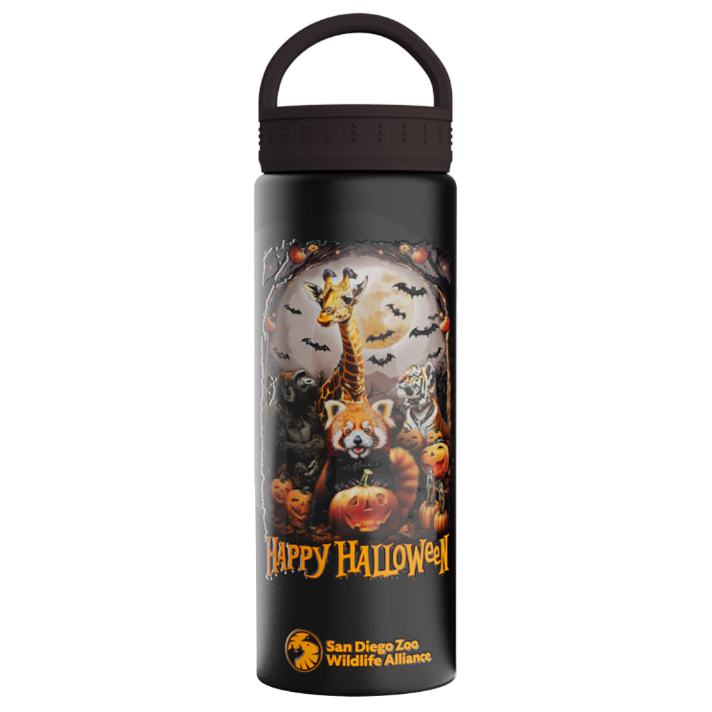 HAPPY HALLOWEEN 2024 MATTE BLACK LIBERTY 20 OUNCE WATER BOTTLE