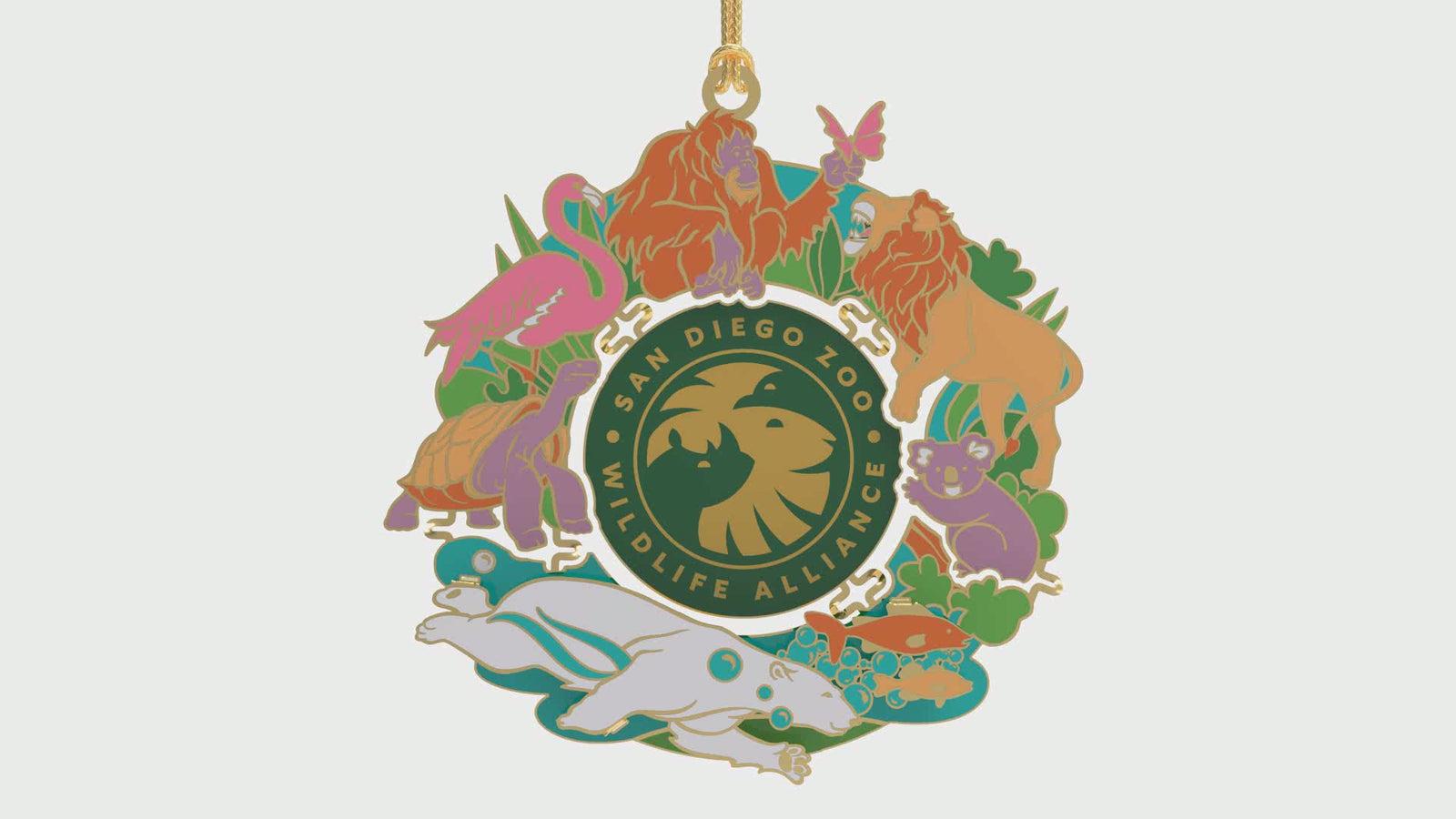 Celebrate the Wild Colorful Animal Ornament