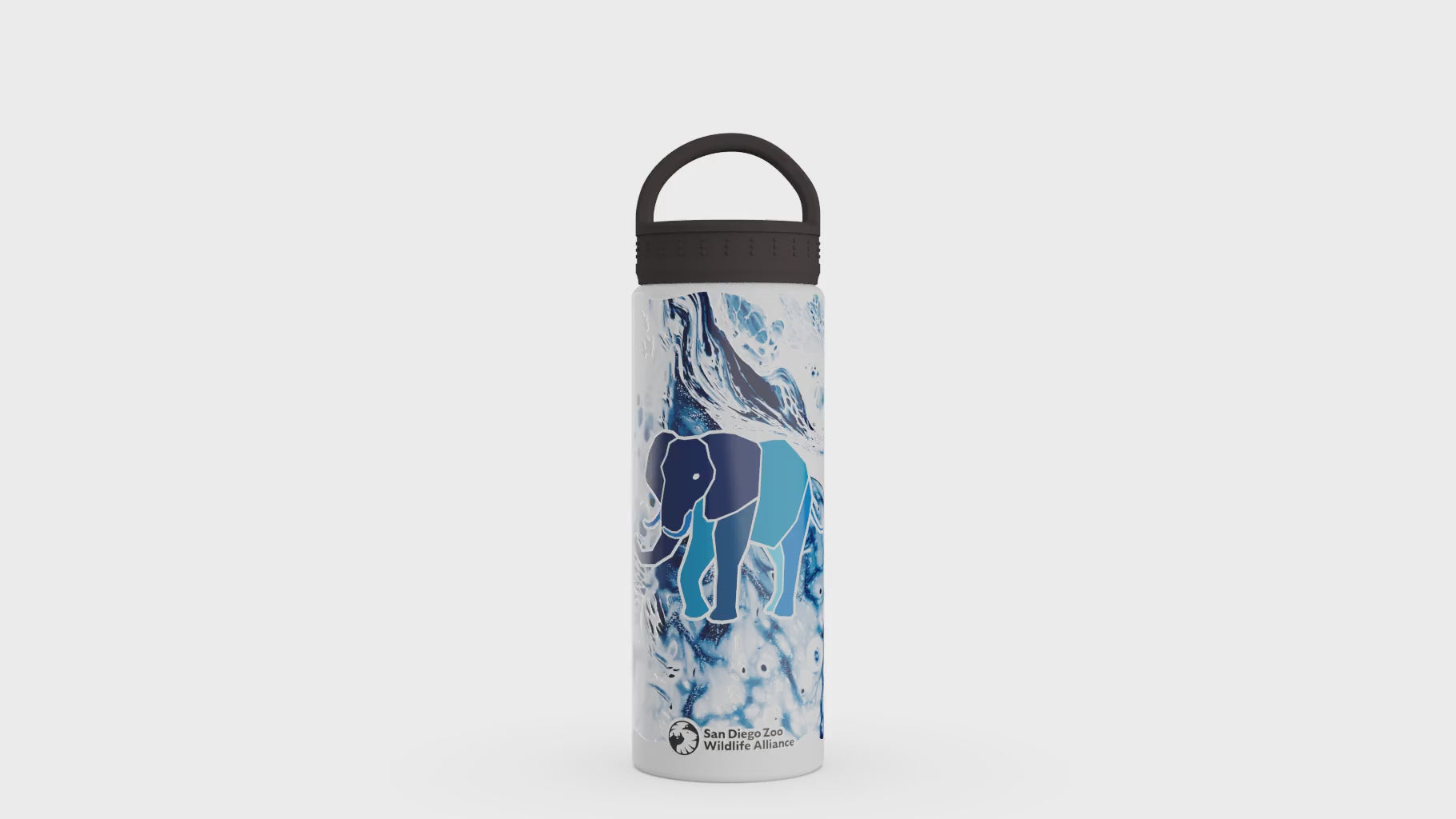 Watercolor Elephant Water Bottle