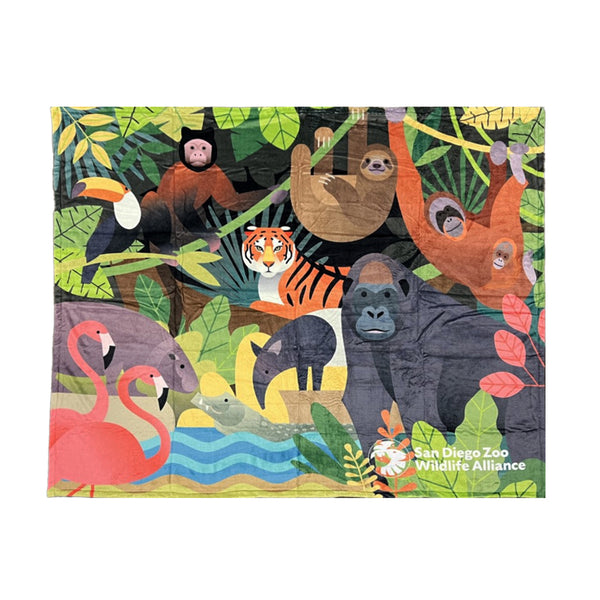 San Diego Zoo Mural Art Canvas Print - Right Panel - ShopZoo