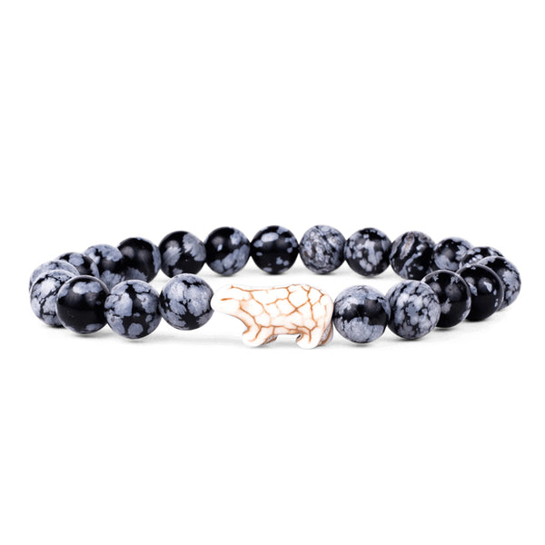 Polar Bear Fahlo Tracking Bracelet - Papillae Stone - ShopZoo