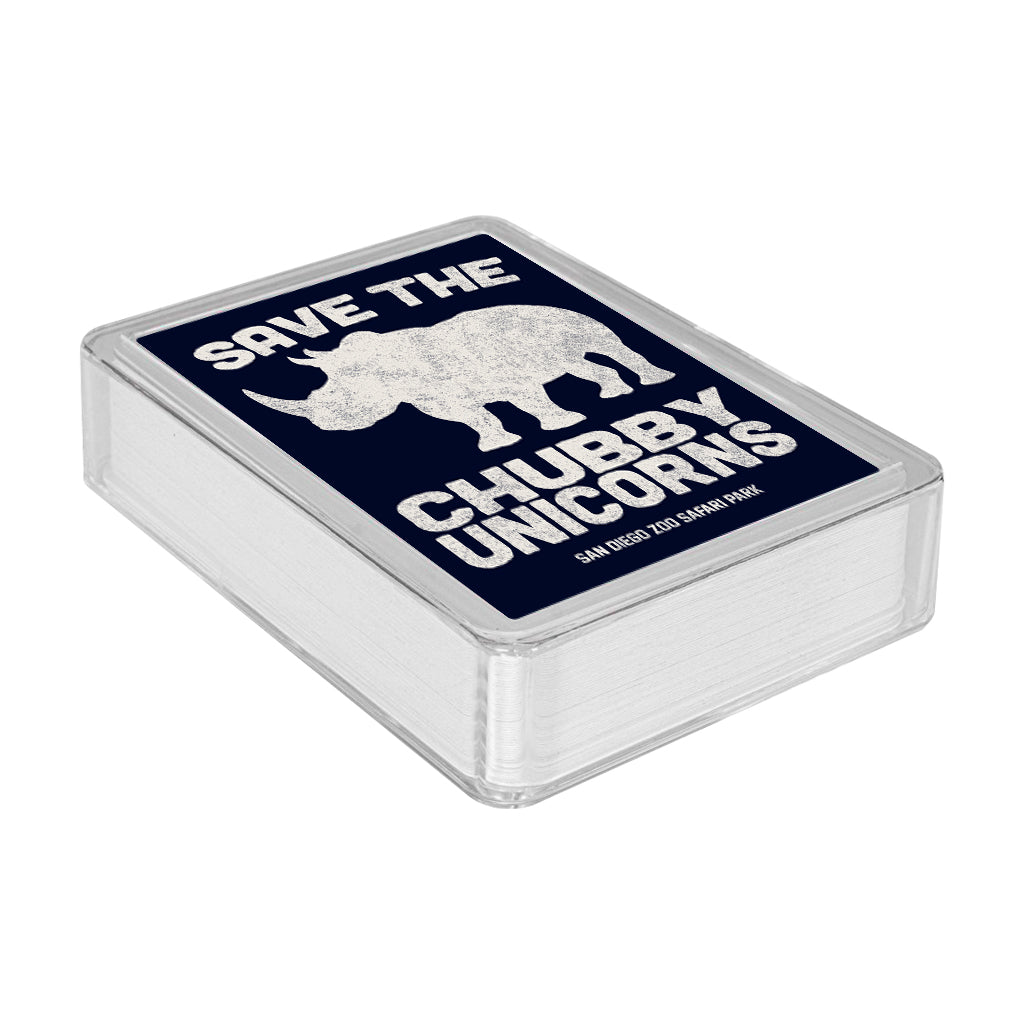 Save the Chubby Unicorns Playing Cards