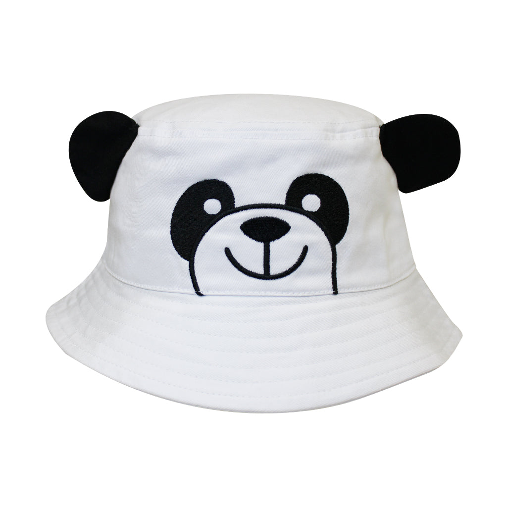 BLACK AND WHITE PANDA BUCKET HAT GIANT PANDA