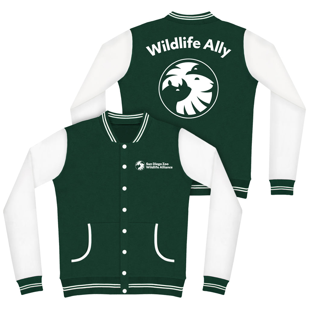 ShopZoo Wildlife Ally Varsity Jacket 2XL
