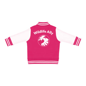 Wildlife Alliance Toddler Varsity Jacket - Pink