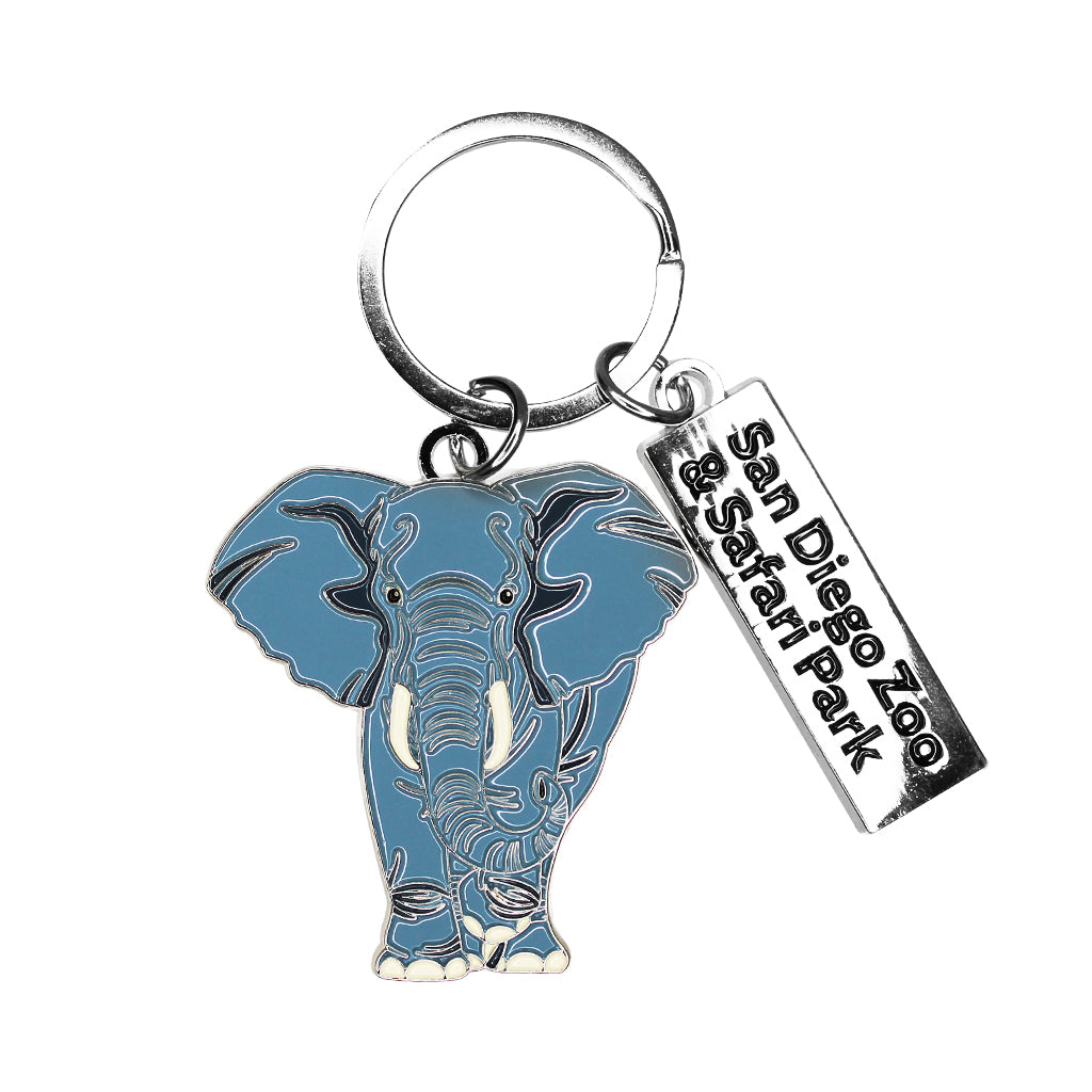 KEYCHAIN AFRICAN ELEPHANT KEY RING 