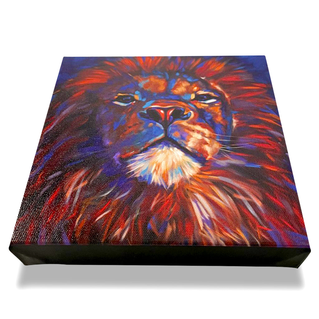Lion Giclée Canvas Print - 8x8