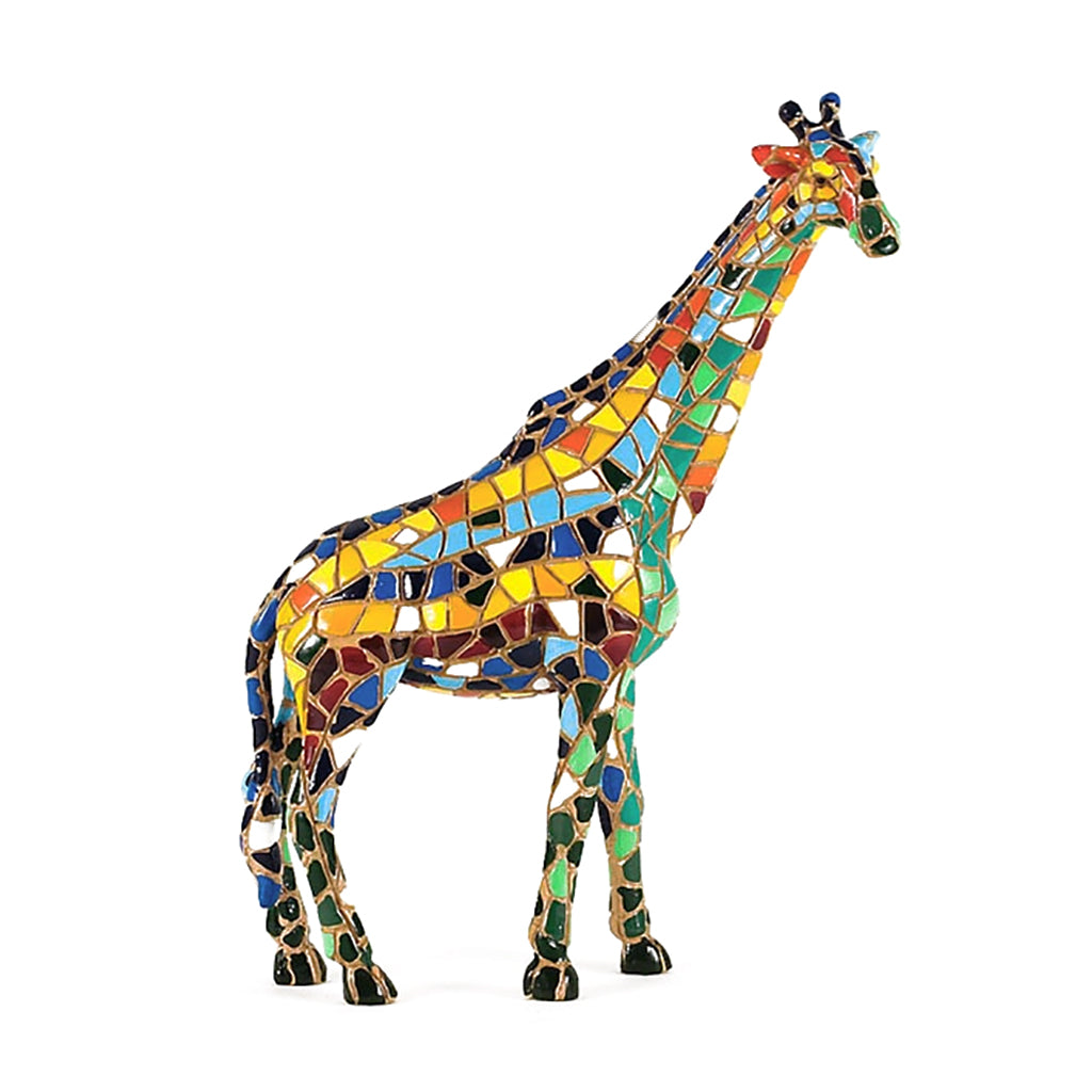 ShopZoo Watercolor Giraffe & Calf Ladies 3/4 Sleeve Tee Med