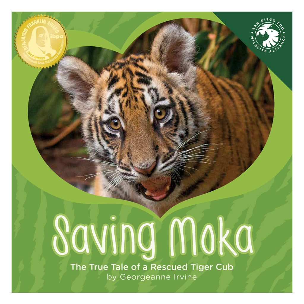 KIDS CHILDRENS BOOK TIGER SAVING MOKA HARD COVER HOPE AND INSPIRATION 