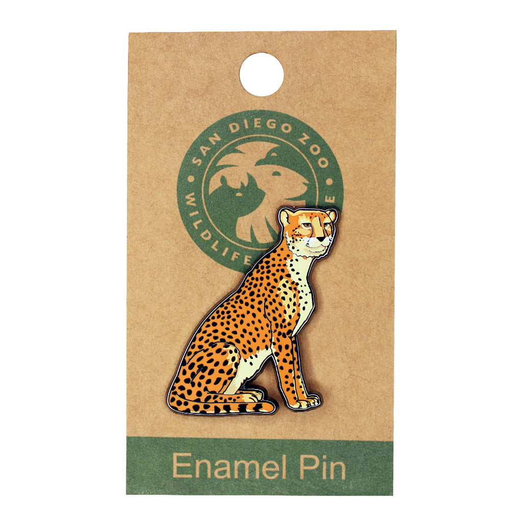 Cheetah Enamel Souvenir Pin