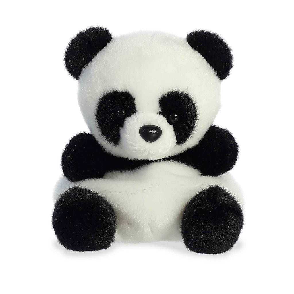 PALM PALS BLACK AND WHITE PANDA BEAR PLUSHY STUFFY PELUCHES