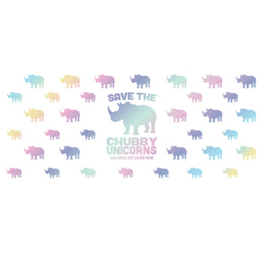 Save the Chubby Unicorns Shot Glass - Multi