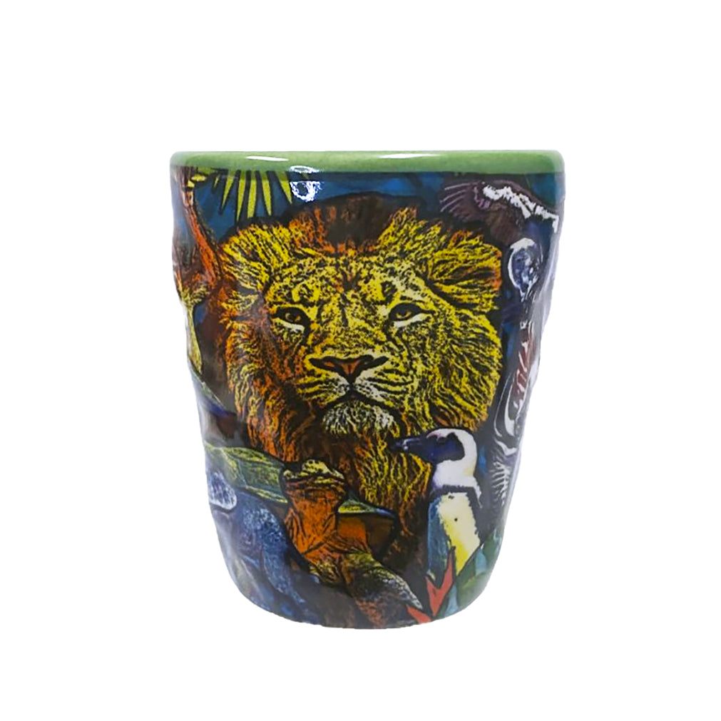 Jungle Embossed Shot Glass