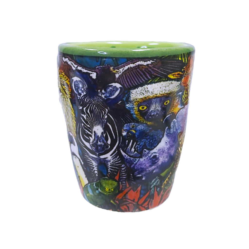 Jungle Embossed Shot Glass