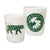 Walking Tiger Shot Glass - Green Marble