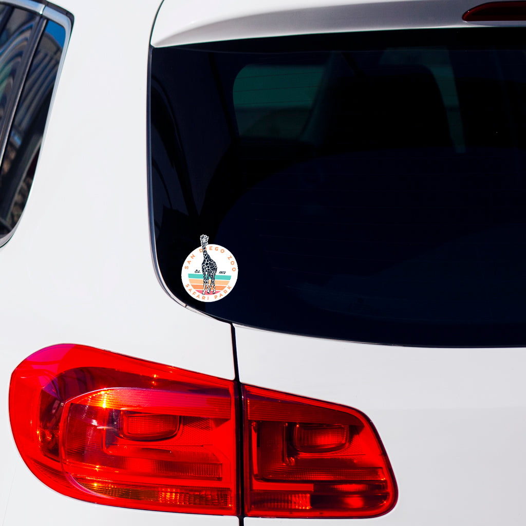 Retro Giraffe Est. 1972 Sticker