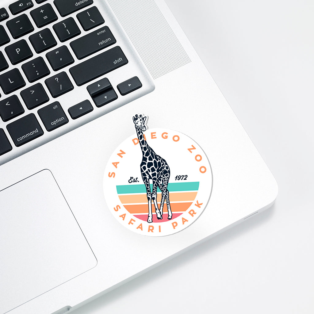 Retro Giraffe Est. 1972 Sticker