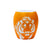 Tiger Matte Orange Etched Shot Glass