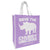 save the chubby unicorns shopping tote lavender purple rhinos
