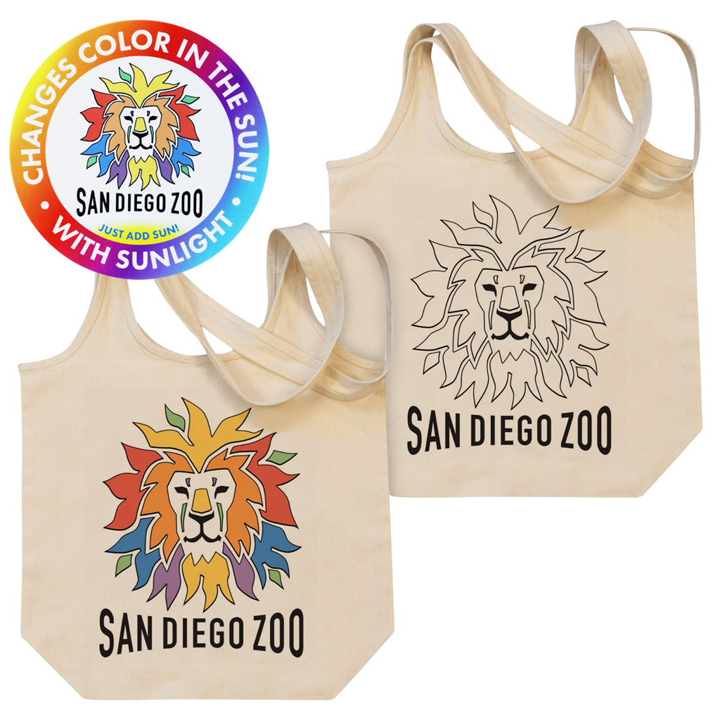 Colorful Lion Color-changing Canvas Tote Bag