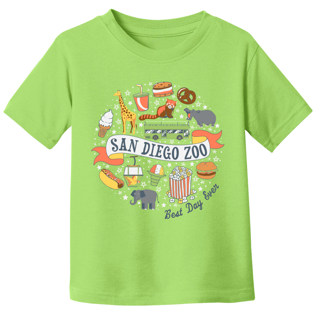 Skalk Løse vand Zoo Best Day Ever Kids Tee - ShopZoo