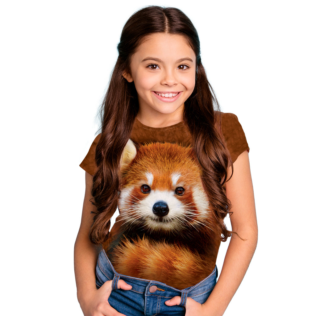 Red Panda Tie-Dyed Kids Tee