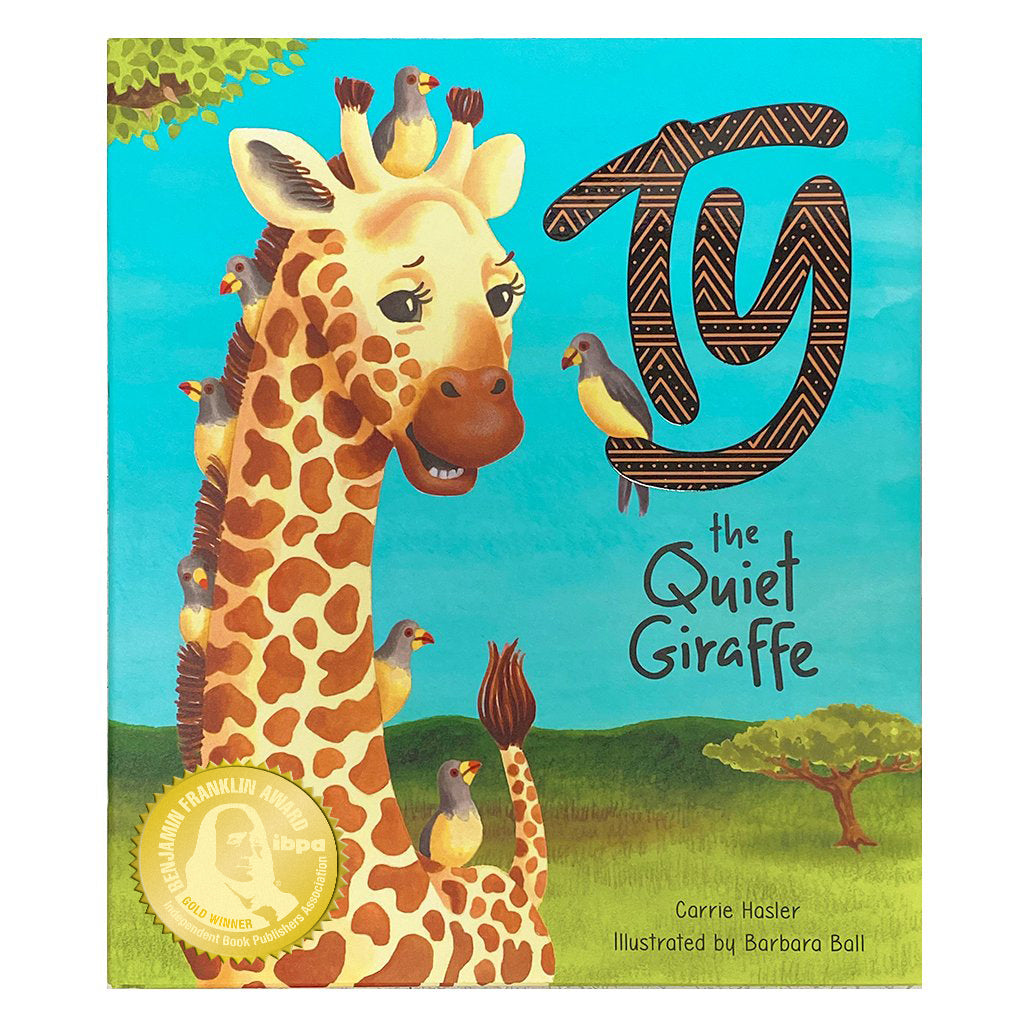 KIDS BOOK TY THE QUIET GIRAFFE HARD COVER