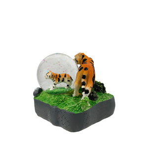 Tiger Duo Snow Globe